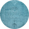 Piper Looms Mayfield Oriental AMF658 Blue Machine Washable Area Rug Round Main Image