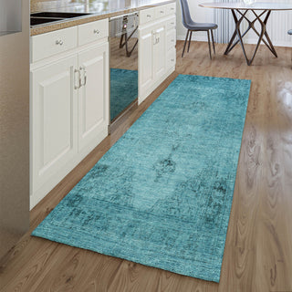 Piper Looms Mayfield Oriental AMF658 Blue Machine Washable Area Rug Runner Lifestyle Image Feature