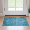 Piper Looms Mayfield Oriental AMF658 Blue Machine Washable Area Rug Scatter Lifestyle Image Feature