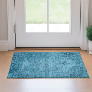 Piper Looms Mayfield Oriental AMF658 Blue Machine Washable Area Rug Scatter Lifestyle Image Feature