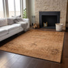 Piper Looms Mayfield Oriental AMF658 Copper Machine Washable Area Rug Lifestyle Image Feature
