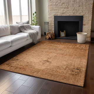 Piper Looms Mayfield Oriental AMF658 Copper Machine Washable Area Rug Lifestyle Image Feature