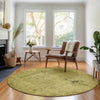 Piper Looms Mayfield Oriental AMF658 Gold Machine Washable Area Rug Round Lifestyle Image Feature