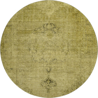 Piper Looms Mayfield Oriental AMF658 Gold Machine Washable Area Rug Round Main Image