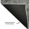 Piper Looms Mayfield Oriental AMF658 Gray Machine Washable Area Rug Backing Image