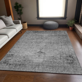 Piper Looms Mayfield Oriental AMF658 Gray Machine Washable Area Rug Lifestyle Image Feature