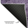Piper Looms Mayfield Oriental AMF658 Purple Machine Washable Area Rug Backing Image