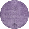Piper Looms Mayfield Oriental AMF658 Purple Machine Washable Area Rug Round Main Image