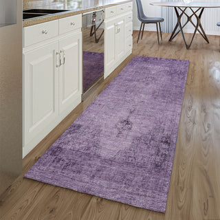 Piper Looms Mayfield Oriental AMF658 Purple Machine Washable Area Rug Runner Lifestyle Image Feature