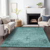 Piper Looms Mayfield Oriental AMF658 Teal Machine Washable Area Rug Lifestyle Image Feature