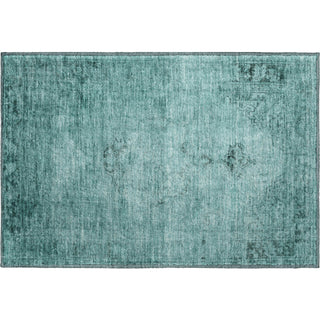 Piper Looms Mayfield Oriental AMF658 Teal Machine Washable Area Rug Scatter Main Image