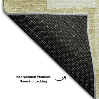 Piper Looms Mayfield Geometric AMF659 Beige Machine Washable Area Rug Backing Image