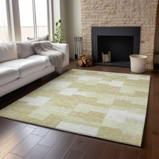 Piper Looms Mayfield Geometric AMF659 Beige Machine Washable Area Rug Lifestyle Image Feature
