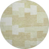 Piper Looms Mayfield Geometric AMF659 Beige Machine Washable Area Rug Round Main Image