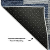 Piper Looms Mayfield Geometric AMF659 Blue Machine Washable Area Rug Backing Image