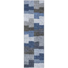 Piper Looms Mayfield Geometric AMF659 Blue Machine Washable Area Rug Runner Main Image