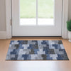 Piper Looms Mayfield Geometric AMF659 Blue Machine Washable Area Rug Scatter Lifestyle Image Feature
