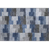 Piper Looms Mayfield Geometric AMF659 Blue Machine Washable Area Rug Scatter Main Image