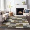 Piper Looms Mayfield Geometric AMF659 Brown Machine Washable Area Rug Lifestyle Image Feature