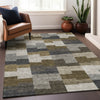 Piper Looms Mayfield Geometric AMF659 Brown Machine Washable Area Rug Lifestyle Image Feature