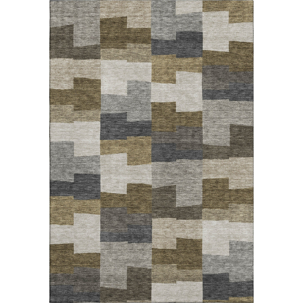 Piper Looms Mayfield Geometric AMF659 Brown Machine Washable Area Rug main image