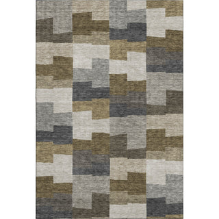 Piper Looms Mayfield Geometric AMF659 Brown Machine Washable Area Rug main image