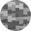 Piper Looms Mayfield Geometric AMF659 Gray Machine Washable Area Rug Round Main Image