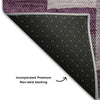 Piper Looms Mayfield Geometric AMF659 Merlot Machine Washable Area Rug Backing Image