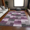 Piper Looms Mayfield Geometric AMF659 Merlot Machine Washable Area Rug Lifestyle Image Feature