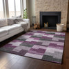 Piper Looms Mayfield Geometric AMF659 Merlot Machine Washable Area Rug Lifestyle Image Feature