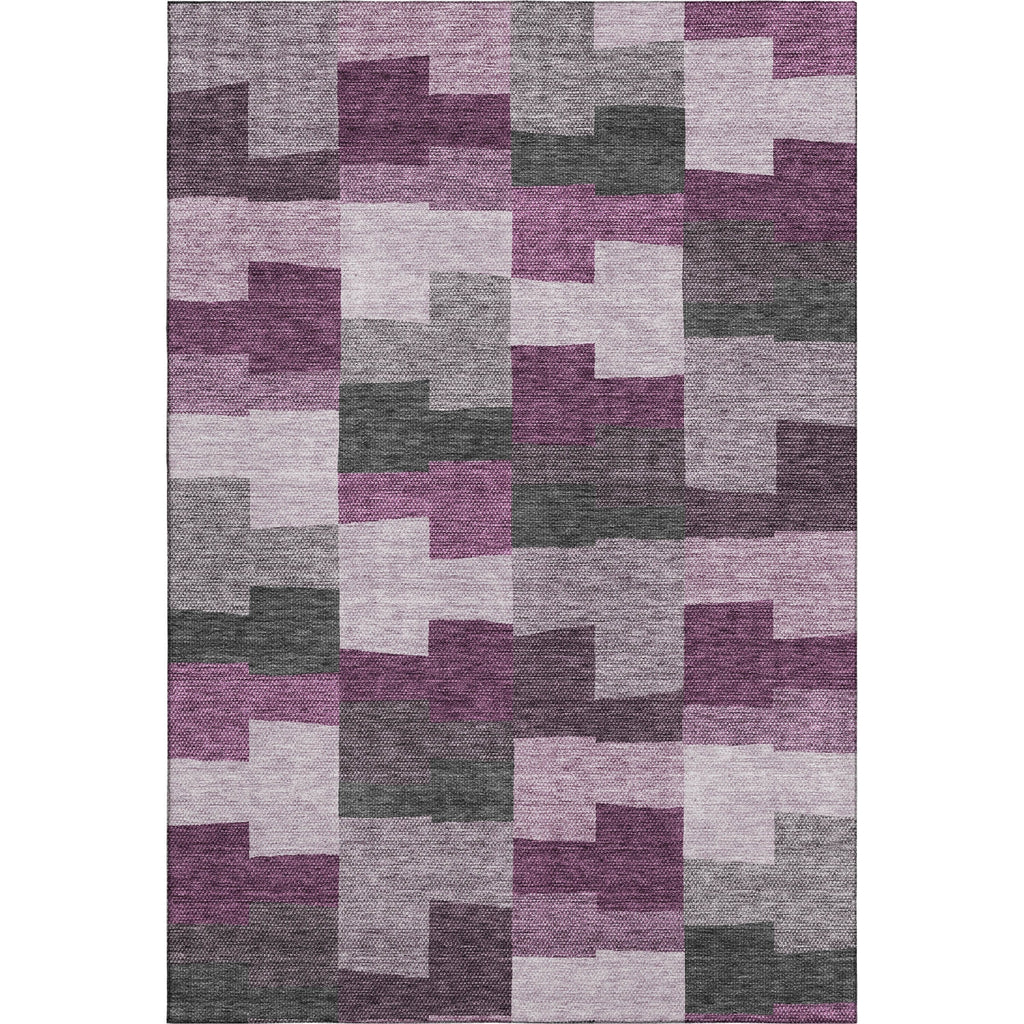Piper Looms Mayfield Geometric AMF659 Merlot Machine Washable Area Rug main image
