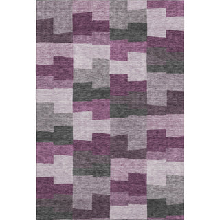 Piper Looms Mayfield Geometric AMF659 Merlot Machine Washable Area Rug main image