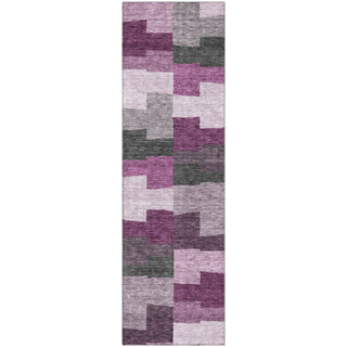 Piper Looms Mayfield Geometric AMF659 Merlot Machine Washable Area Rug Runner Main Image