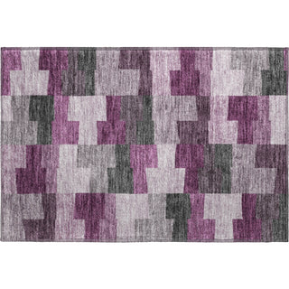 Piper Looms Mayfield Geometric AMF659 Merlot Machine Washable Area Rug Scatter Main Image