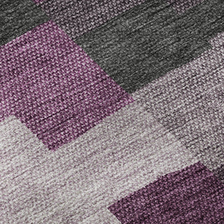 Piper Looms Mayfield Geometric AMF659 Merlot Machine Washable Area Rug Swatch Image
