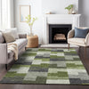 Piper Looms Mayfield Geometric AMF659 Olive Machine Washable Area Rug Lifestyle Image Feature