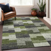 Piper Looms Mayfield Geometric AMF659 Olive Machine Washable Area Rug Lifestyle Image Feature