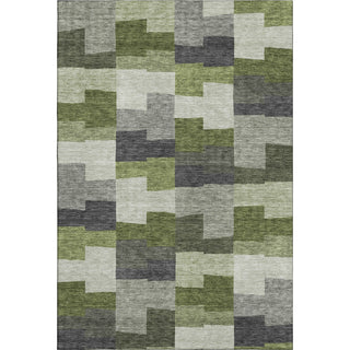 Piper Looms Mayfield Geometric AMF659 Olive Machine Washable Area Rug main image