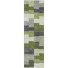 Piper Looms Mayfield Geometric AMF659 Olive Machine Washable Area Rug Runner Main Image