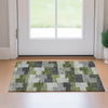 Piper Looms Mayfield Geometric AMF659 Olive Machine Washable Area Rug Scatter Lifestyle Image Feature