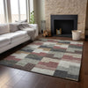 Piper Looms Mayfield Geometric AMF659 Paprika Machine Washable Area Rug Lifestyle Image Feature