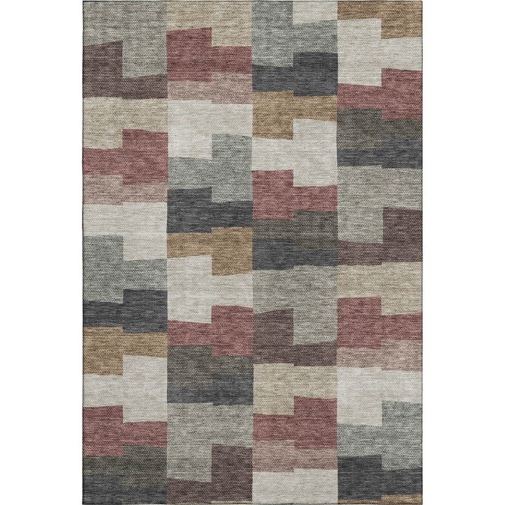 Piper Looms Mayfield Geometric AMF659 Paprika Machine Washable Area Rug main image