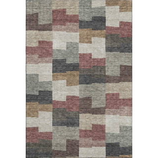 Piper Looms Mayfield Geometric AMF659 Paprika Machine Washable Area Rug main image