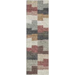 Piper Looms Mayfield Geometric AMF659 Paprika Machine Washable Area Rug Runner Main Image