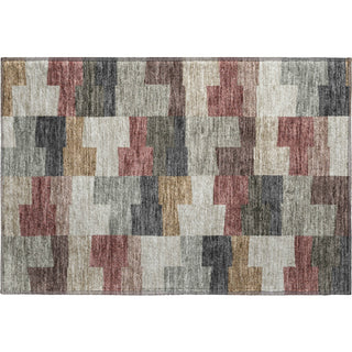 Piper Looms Mayfield Geometric AMF659 Paprika Machine Washable Area Rug Scatter Main Image