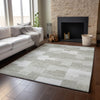 Piper Looms Mayfield Geometric AMF659 Taupe Machine Washable Area Rug Lifestyle Image Feature