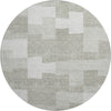 Piper Looms Mayfield Geometric AMF659 Taupe Machine Washable Area Rug Round Main Image