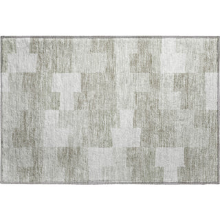 Piper Looms Mayfield Geometric AMF659 Taupe Machine Washable Area Rug Scatter Main Image