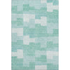 Piper Looms Mayfield Geometric AMF659 Teal Machine Washable Area Rug main image
