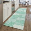 Piper Looms Mayfield Geometric AMF659 Teal Machine Washable Area Rug Runner Lifestyle Image Feature